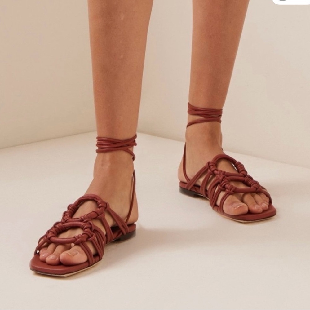 STAUD Women's Sandals in Rich Spice
